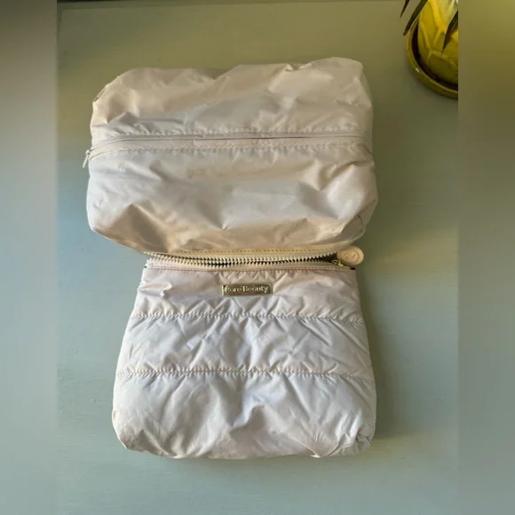 Rare Beauty by Selena Gomez Puffy Toiletry Bag Bundle in Soft Peach Pink - Picture 2 of 8